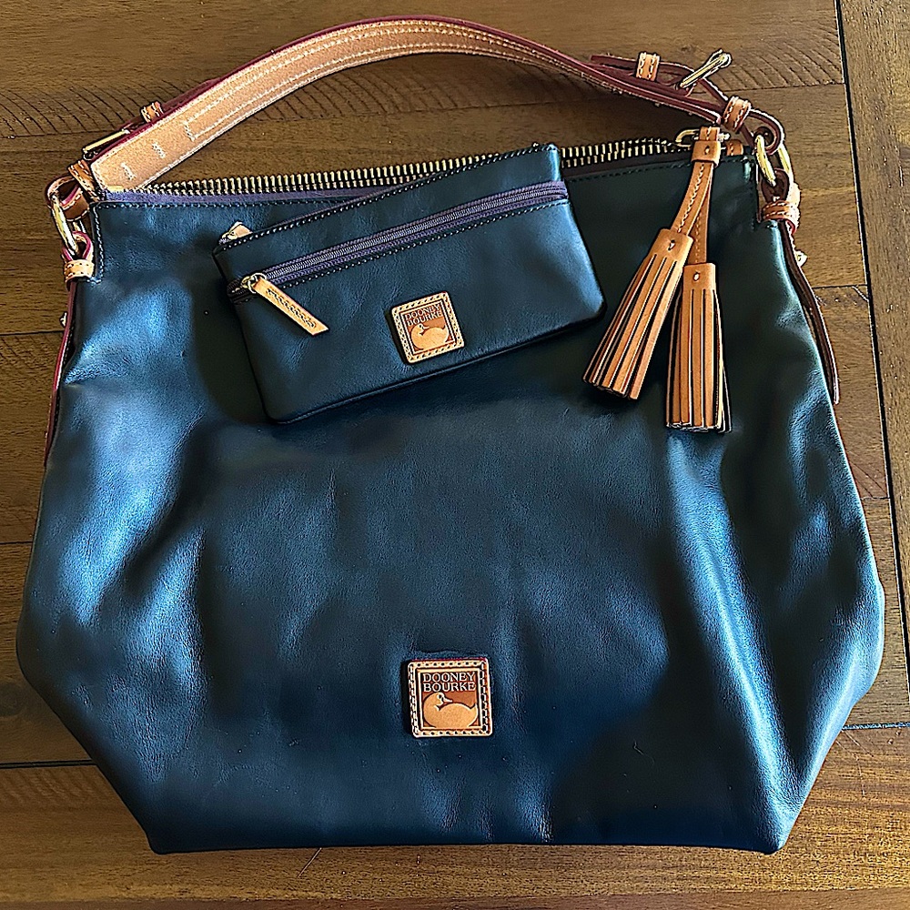 Dooney and Bourke Leather Bag with matching wallet.